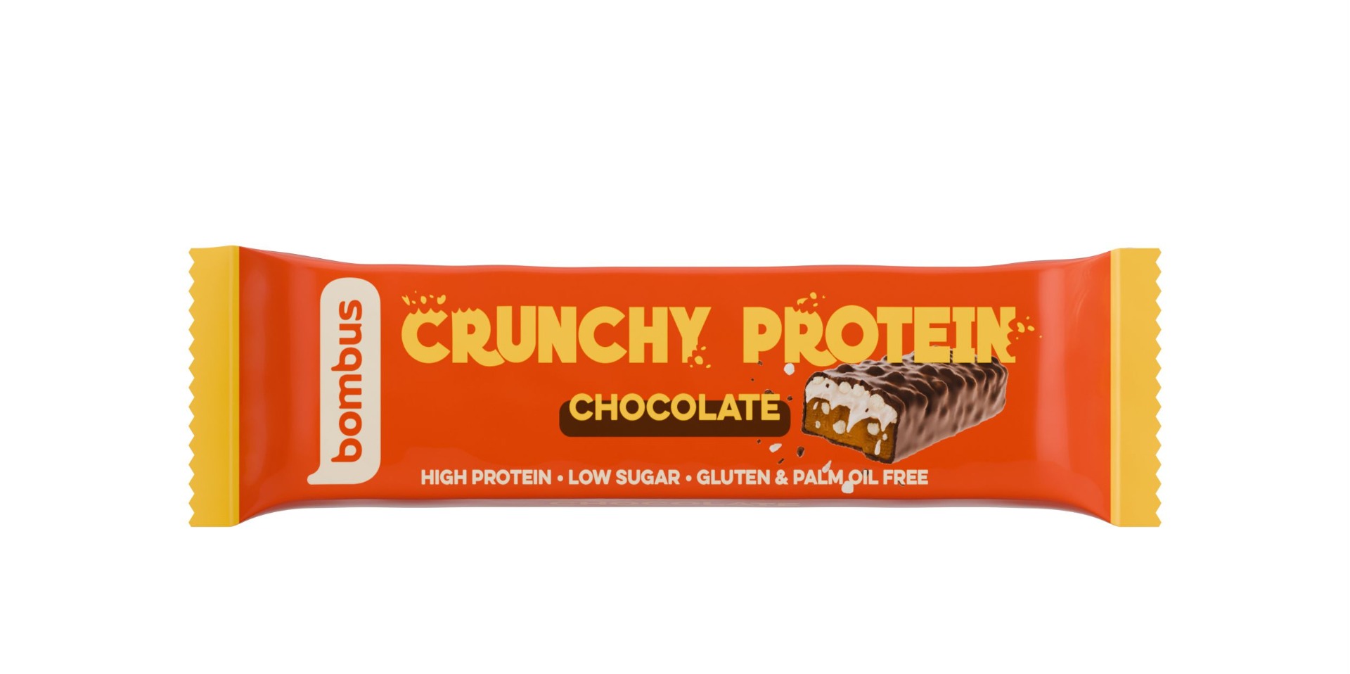 Bombus Proteinriegel 25% Crunchy Schokolade 50 g