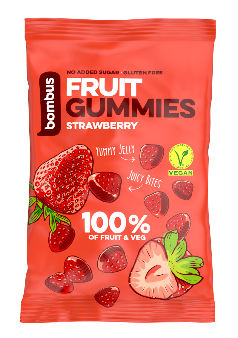 Bombus Gummies Erdbeere 35g